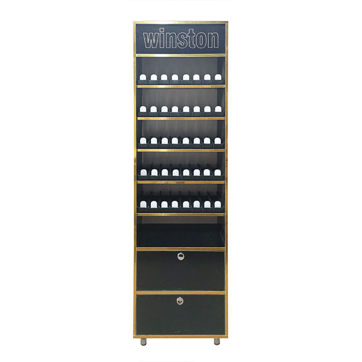 استند های سیگار ابعاد 60x180 سیاه با نوار طلایی