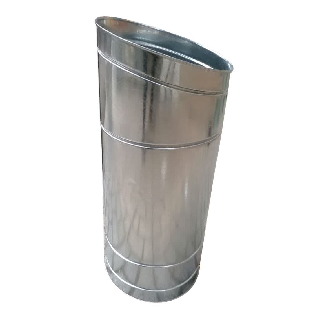 بشکه استوانه ایی فلزی - ارتفاع 80 سانت دهنه 33 سانت